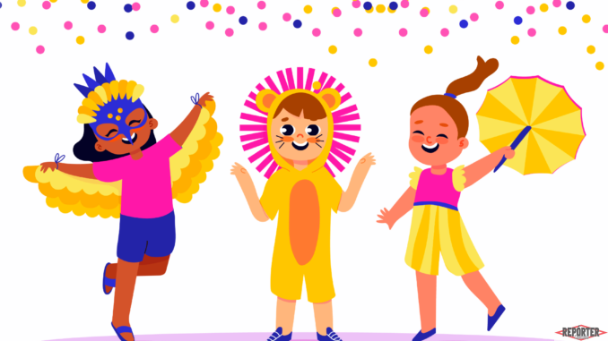 crianças e carnaval