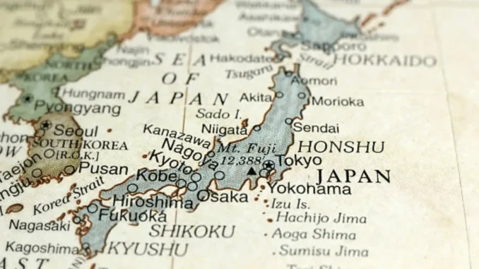 japão mapa