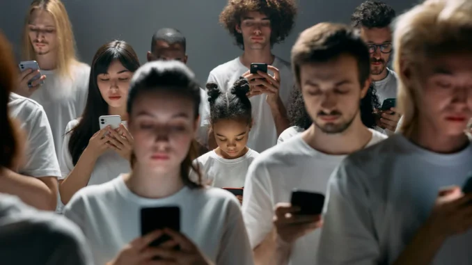 adolescentes com celular