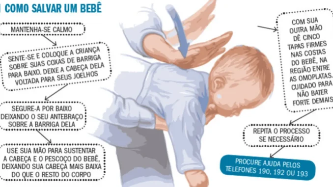 bebê engasgado